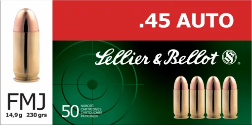 SELLIER & BELLOT .45 ACP 230gr FMJ 50rd box - Ammo